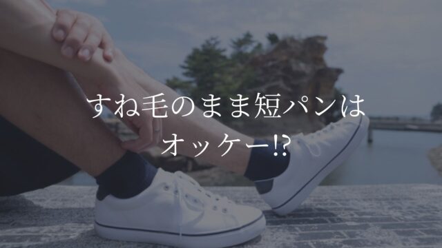すね毛　短パン